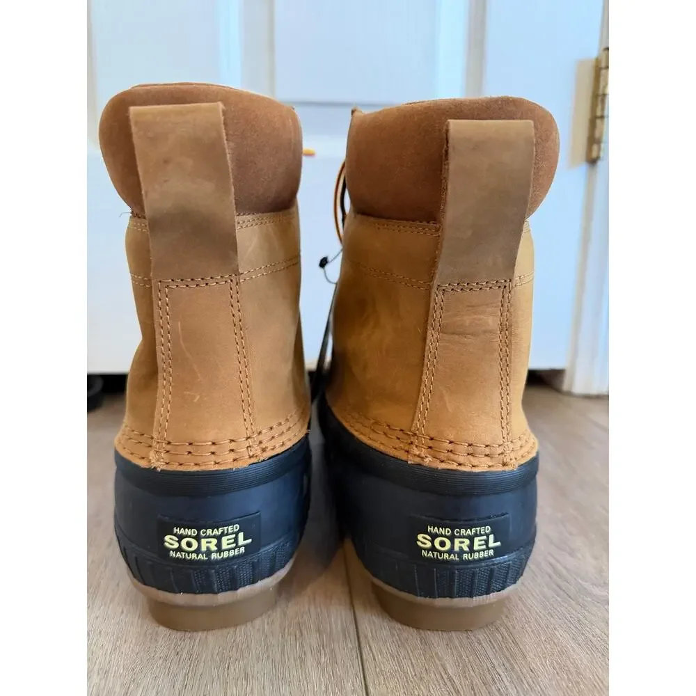 Sorel NWT Men’s Cheyanne II Waterproof Chipmunk / Black Size 9